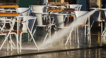 Pressure washing in Bloomington, UT by Hot Shot Commercial Services